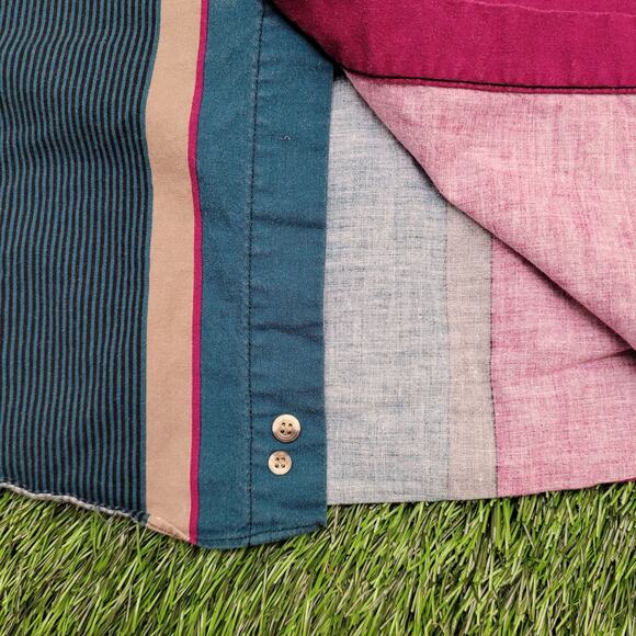 Vintage Roper Two-Toned Western Button Shirt Large 23x32 Baggy - Picture 10 of 13